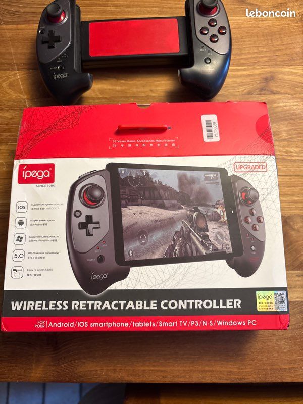 Wireless rétractable conttroller : manette pour smatphone (image 1)