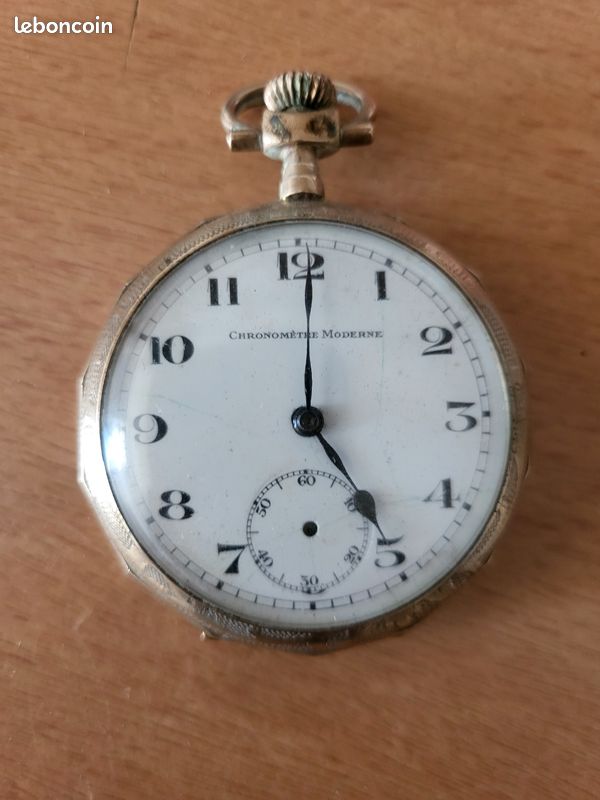 Montre à Gousset Ancienne Chronomètre 1ère Qualité - Mécanique, Fonctionne - État D'occasion Avec Usure