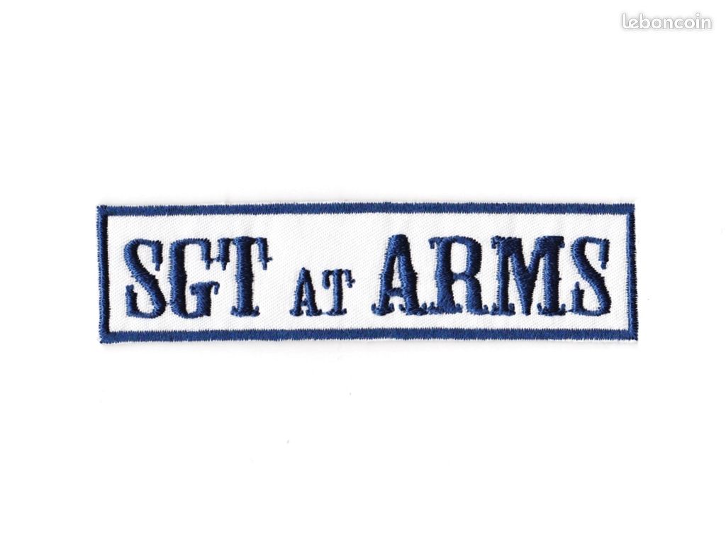 Ecusson thermocollant SGT AT ARMS Sons of Anarchy 10 x cm