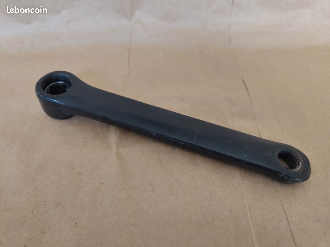MANIVELLE GAUCHE 152MM ACIER NOIR PEDALE PEDALIER VELO ENFANT JUNIOR 24 VTT VTC EUR 9,45 - FR