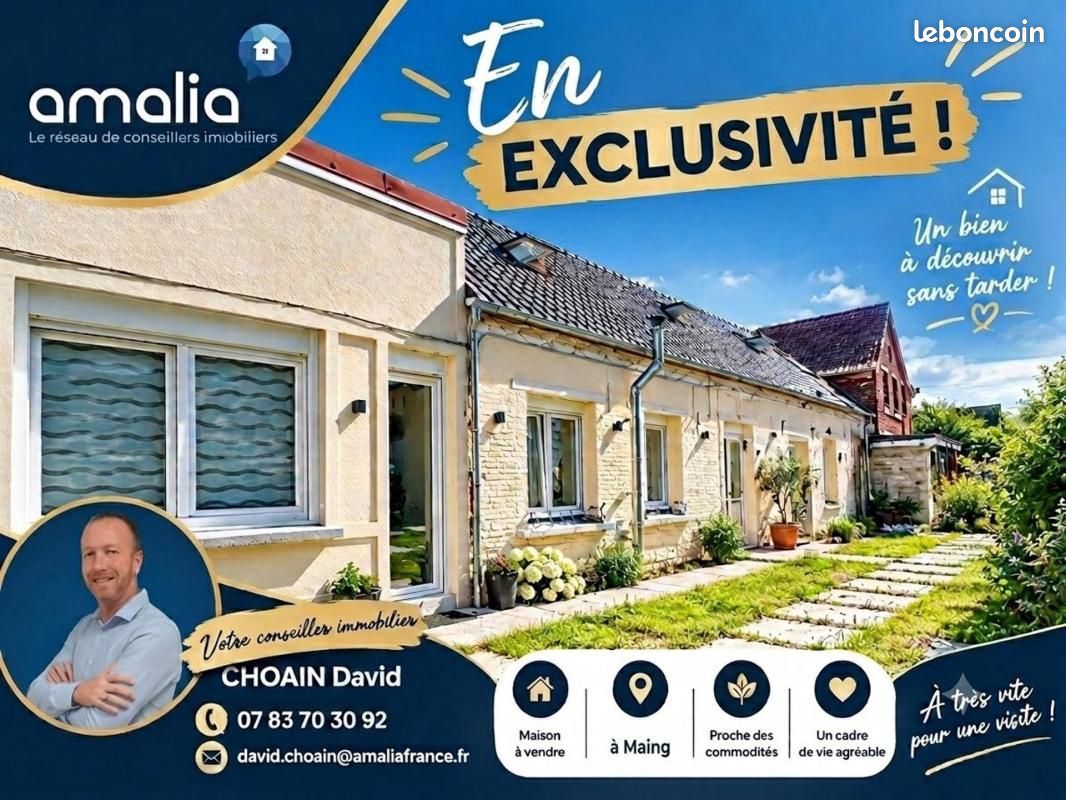 Maison 5 pièces 86 m² · à Maing · 86 m² · 139 000 €