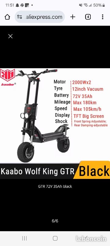 Kaabo-Trottinette wolf king gt (image 2)