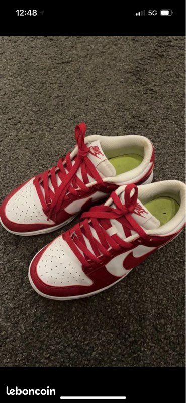 Nike dunk low next nature gym red (image 1)