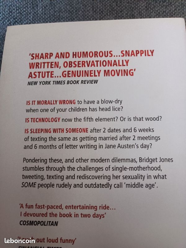 Livre Bridget Jones en anglais (image 2)