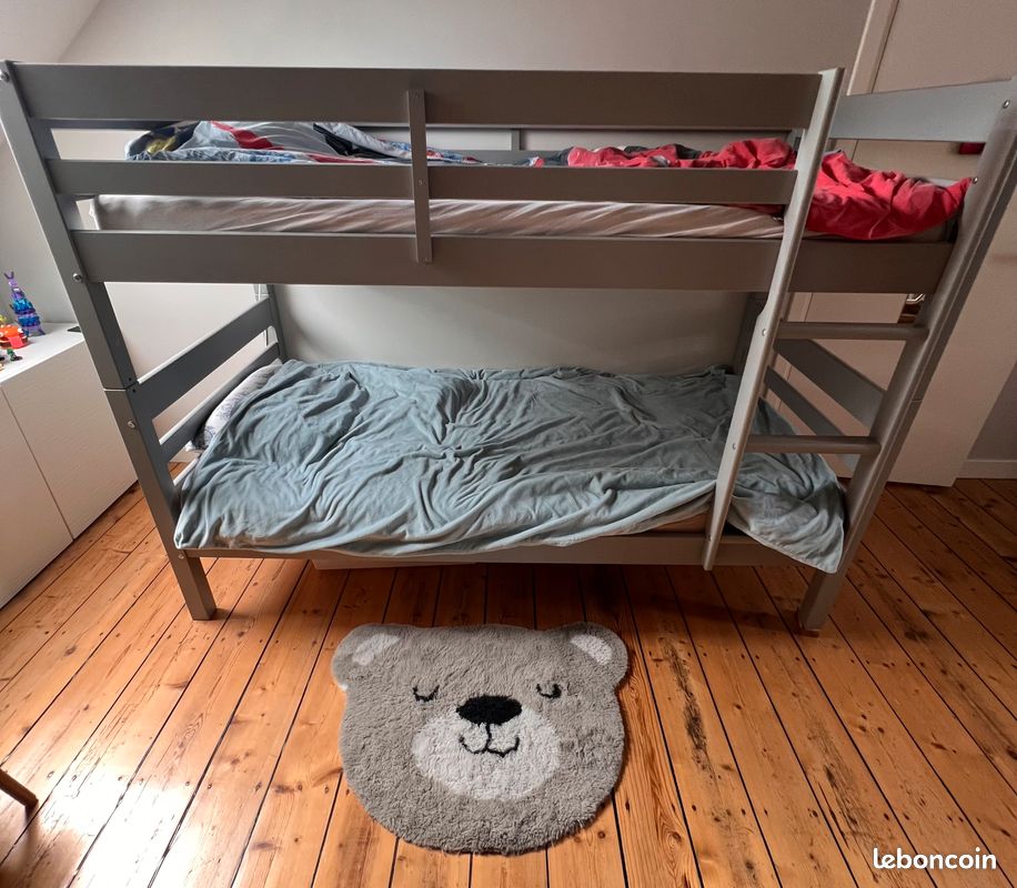 Vend lit superposé modulable 190x90cm avec les matelas (image 1)