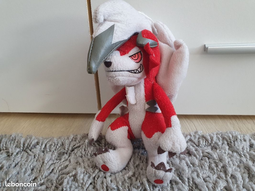 Peluche Pokémon Lycanroc dragon chien rouge Jeux Jouets