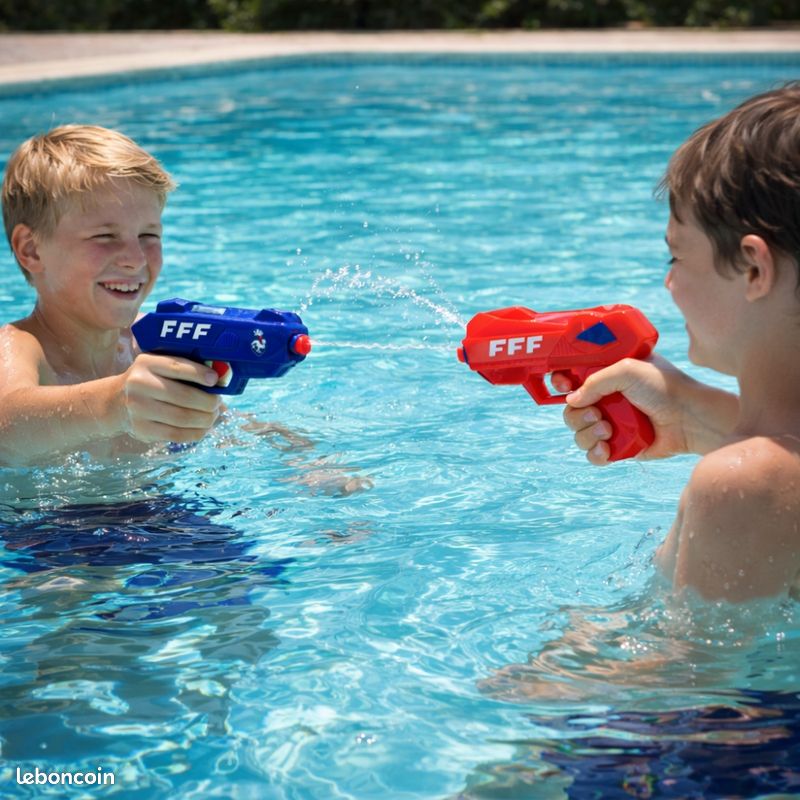 Pistolet à eau crocodile enfant, jet puissant longue portée jardin