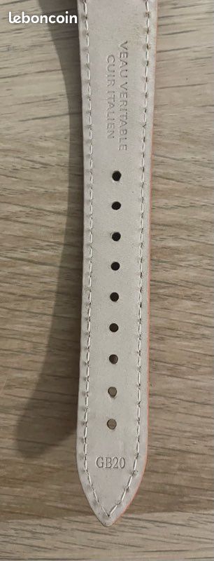 Montre Quartz Chronoxe avec bracelet Louis Pion orange (pile neuve) (image 5)