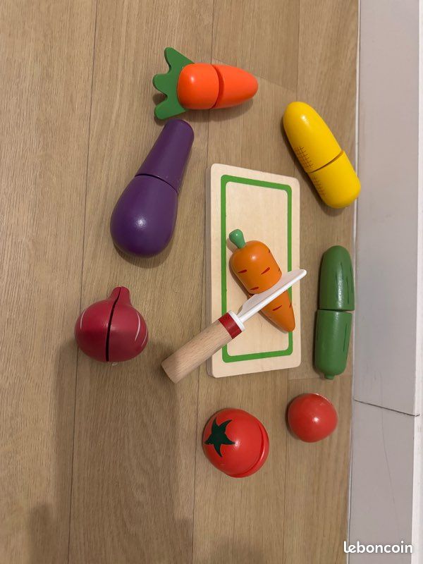 Légumes et fruits en bois à découper - Enfant (image 2)
