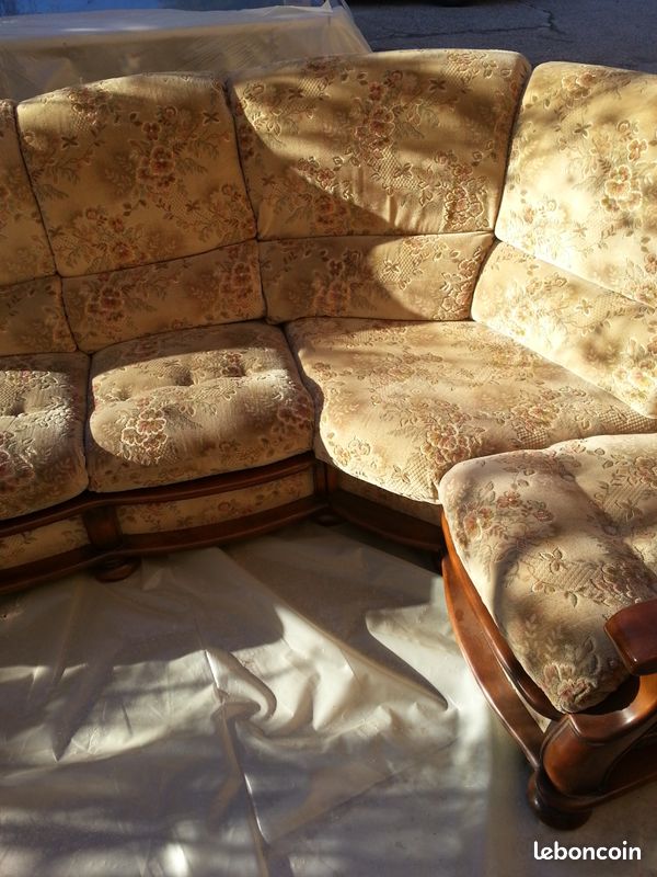 Canape convertible velour de gene bon etat 5 place (image 3)