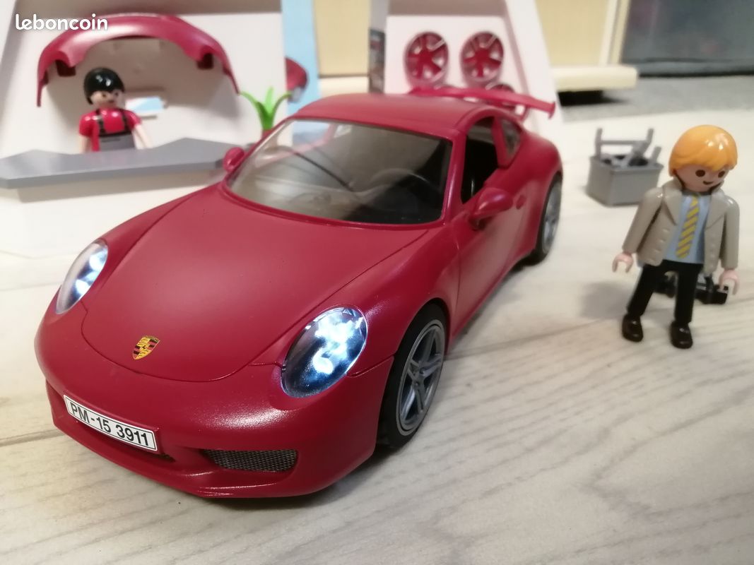 Atelier avec voiture Porsche 911 Carrera s Playmobil (image 3)