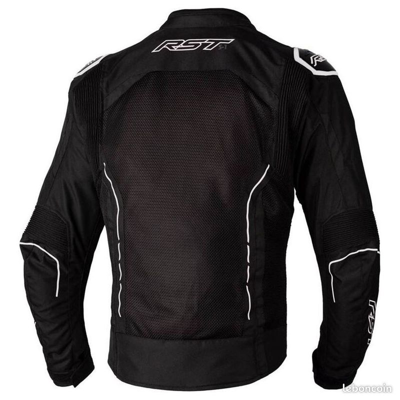 Veste moto RST S1 MESH – Noir/Blanc – Taille 6XL équivaut au XXL – État Neuf (image 1)