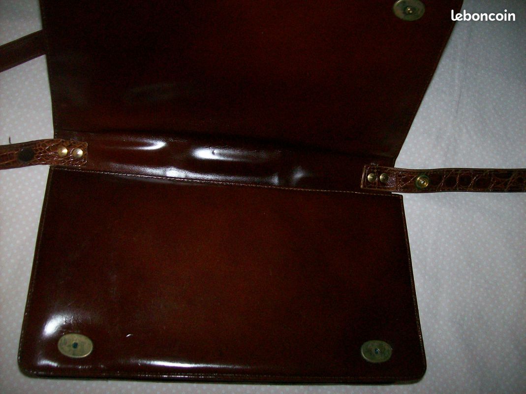 Sac bandoulière vintage en croco (image 8)