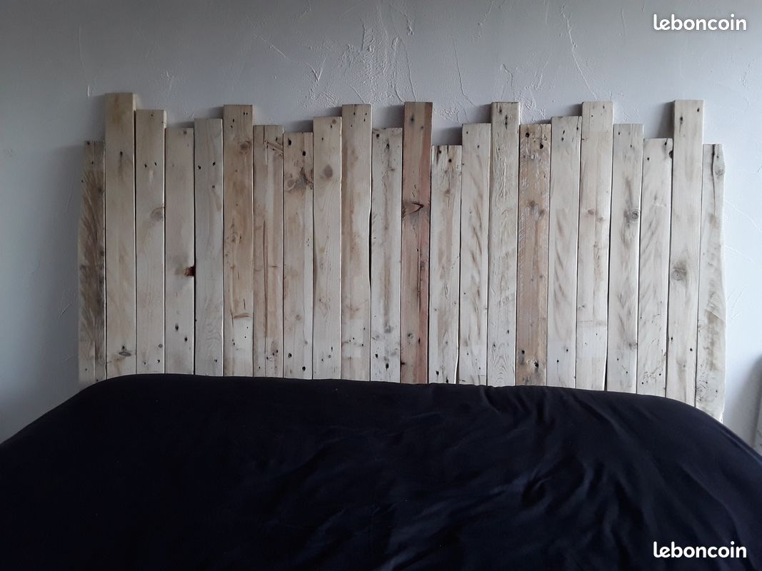 Tête de lit bois palette 160 (image 1)