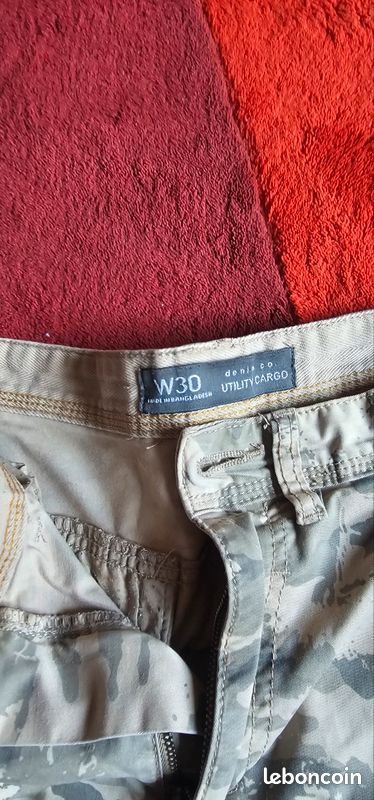 Short cargo w30 taille 40 a reparer (image 5)