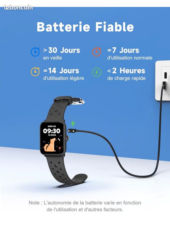 Montre Connectée Homme,Smartwatch Avec Écran Tactile Hd 1,32'Avec Moniteur De Sommeil Fréquence