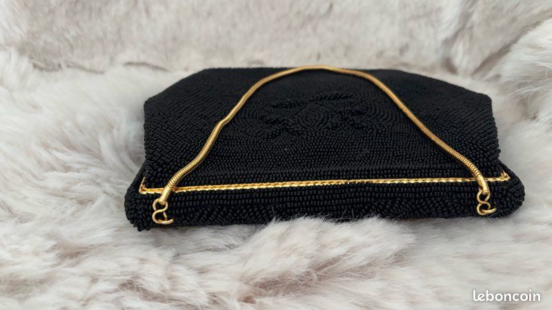 Sac perlé noir (image 7)