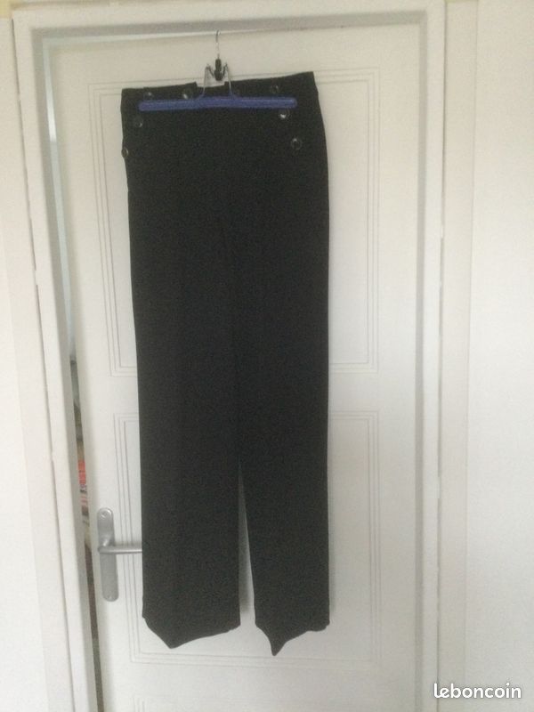 Pantalon noir « marin » (image 2)