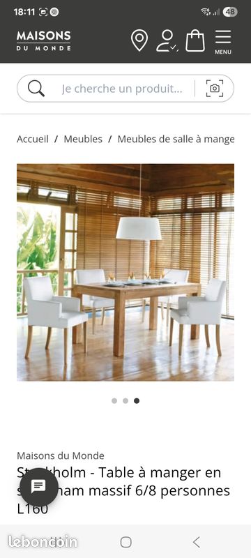 Table en chêne (image 2)