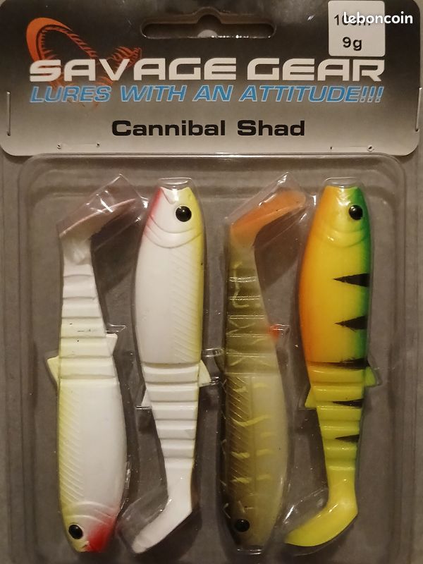 Leurres SAVAGE GEAR Cannibal Shad 10cm - Sport & Plein air