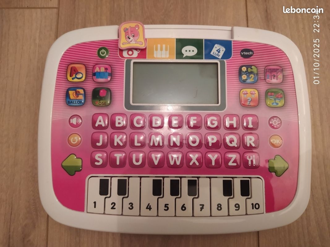 Tablette p'tit genius ourson rose Vtech (image 1)
