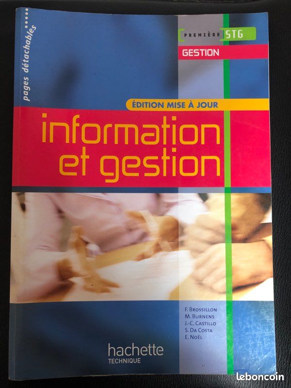 Vend livre information et gestion STG (image 1)