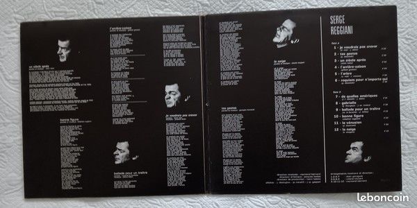 LP 33 Tours vinyle - Serge REGGIANI – Je voudrais pas crever (image 3)