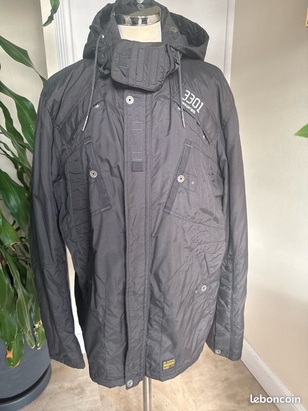 Parka noire homme G-Star Raw Denim (image 4)