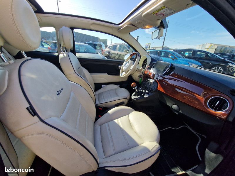 Fiat 500C 0.9 8V TWINAIR 105CH S&S RIVA (VOLANT BOIS) (image 9)