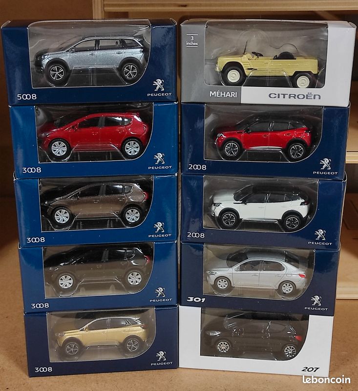 LOT 7 Voitures Miniatures NOREV HERPA 1/87 - Peugeot, Citroën, Etc. - Neuf Boîte