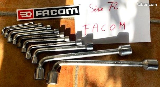 Clé à Pipe FACOM France N°72 / 19 - Vanachrome, 12 Pans - Occasion Bon état, Fonctionnelle