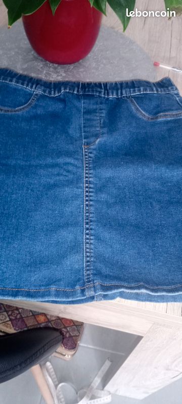Mini-jupe En Jean Used Jean Taille 38 (M) - Neuve Avec étiquettes, Couleur Denim