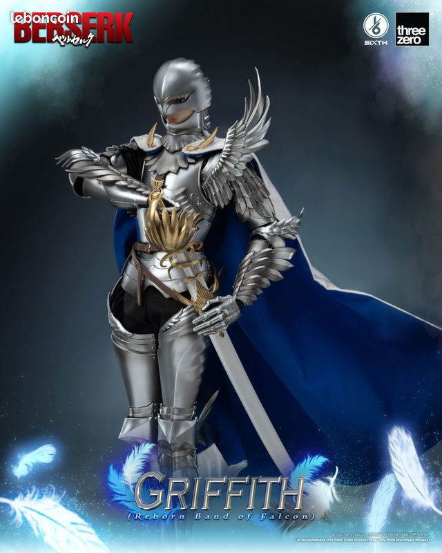 Berserk – Figurine 1/6 Griffith (Reborn Band of Falcon) 30 cm – Officielle (Neuf) (image 2)