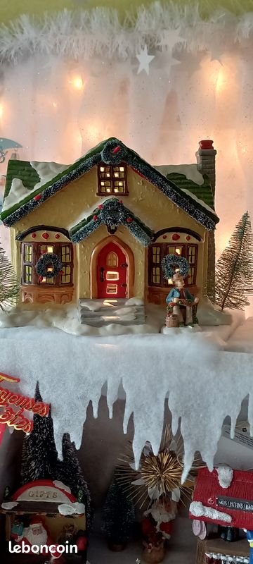 Maisons de village de Noël de haute qualité_13 pour décoration de vacances