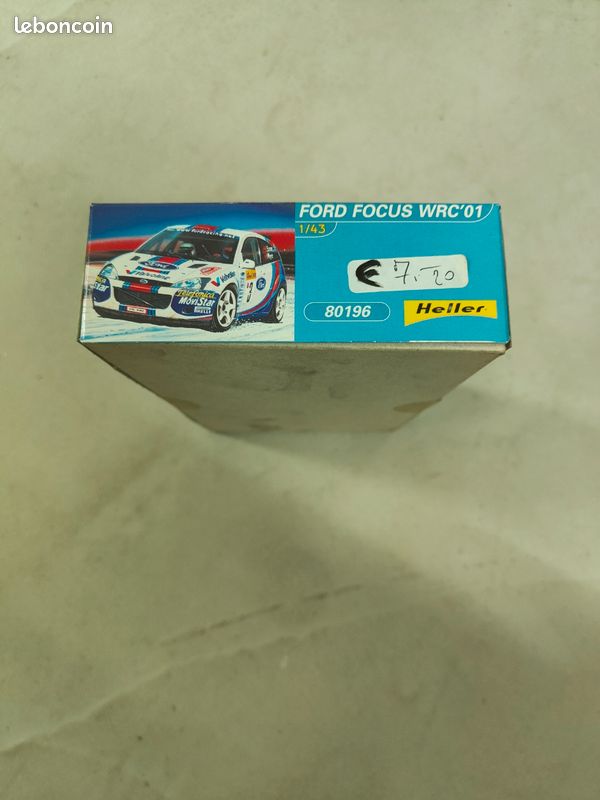 HELLER – Maquette Voiture Starter Kit – Ford Focus WRC 2001 – Échelle 1:43 – Réf 56196