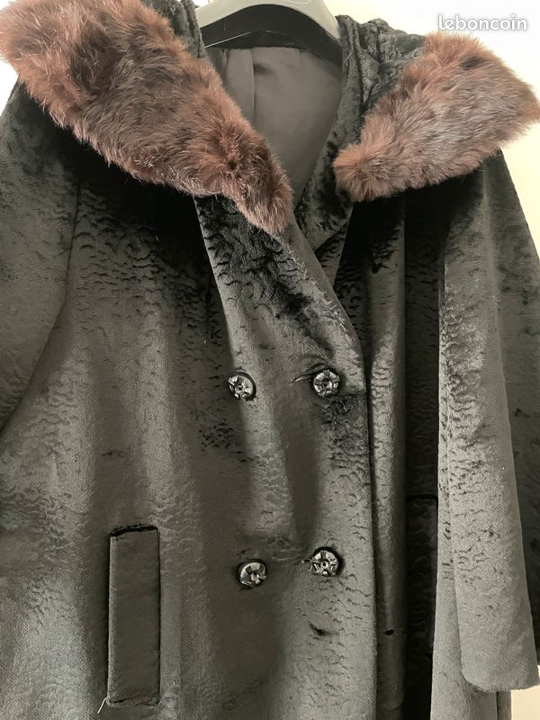 Manteau avec col en vison (image 2)