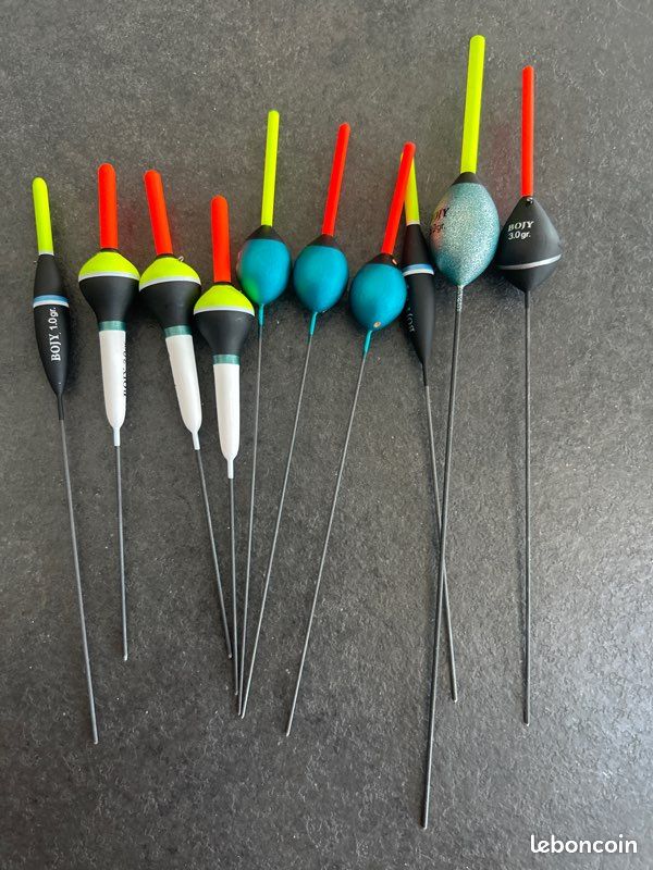 Lot de 10 flotteurs pêche au coup (image 1)