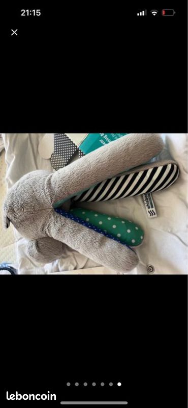 Peluche ourson bruit rose Whisbear (image 7)