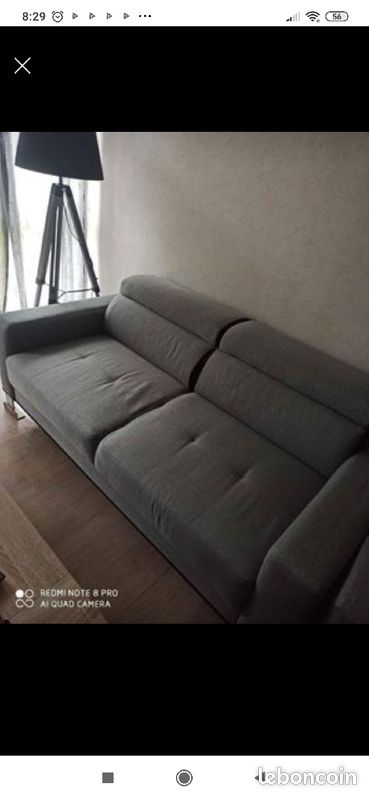 Vend canapé 3 places .2 fauteuil (image 2)