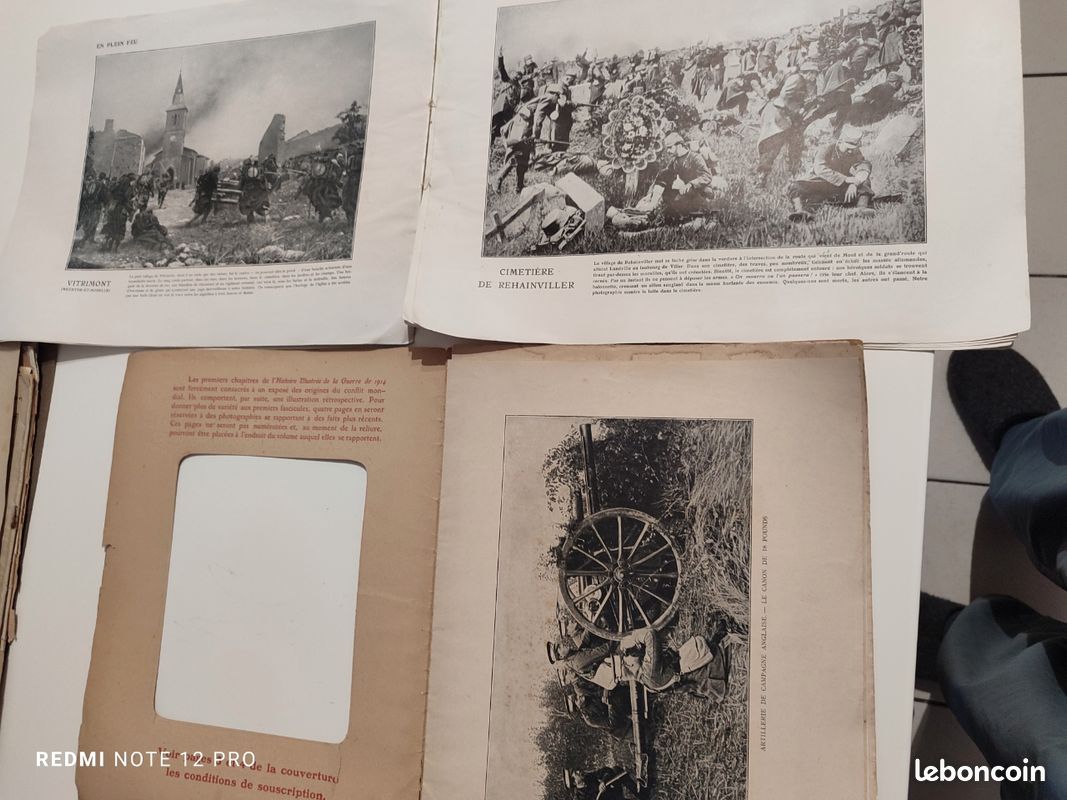 Documents et journal original de la geurre 1014 (image 3)