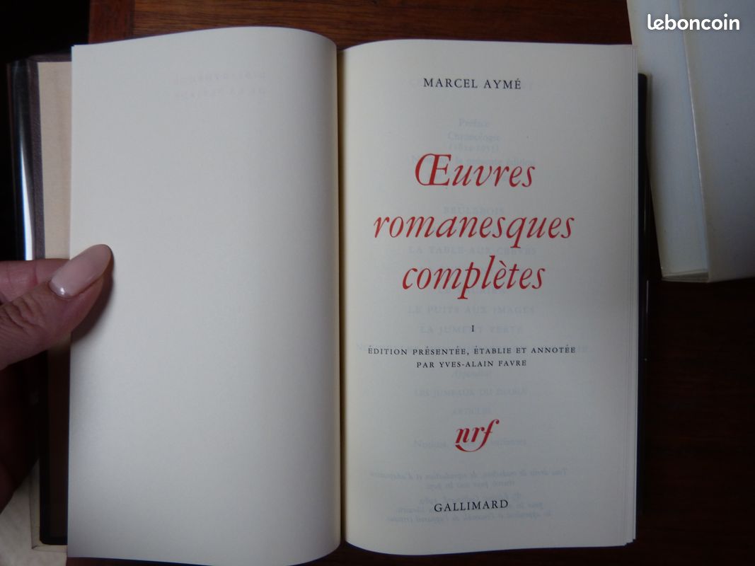 Marcel Aymé Œuvres romanesques complètes, tomes I et II la Pléiade (image 9)