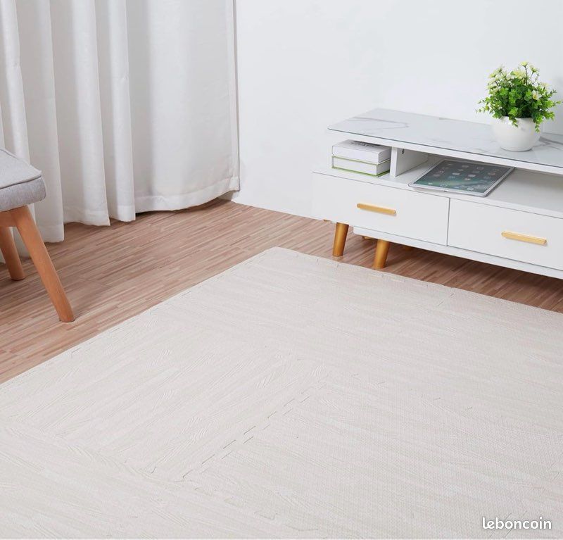 Tapis De Sol En Mousse Modulable Set De 8 Dalles Façon Tomette - Tapis D'extérieur