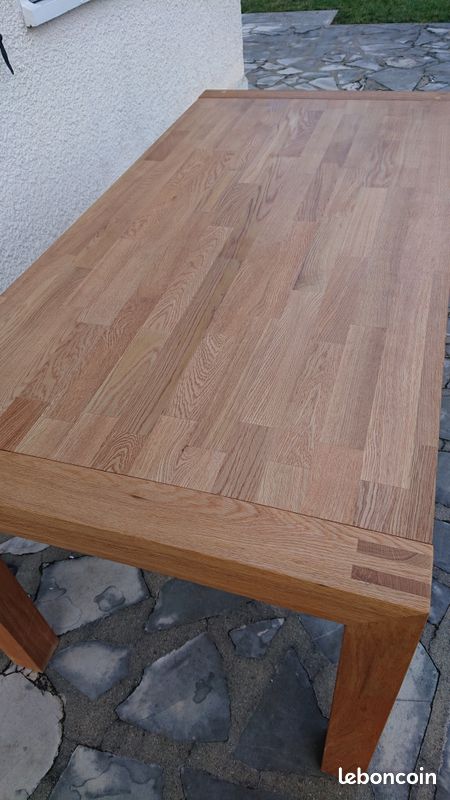 Table en bois massif rectangulaire 6 personnes (image 5)