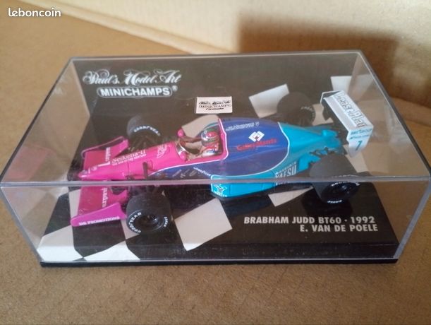 Miniature BRABHAM JUDD BT60 1992 #7 Minichamps 1/43 - E. Van De Poele - Excellent état