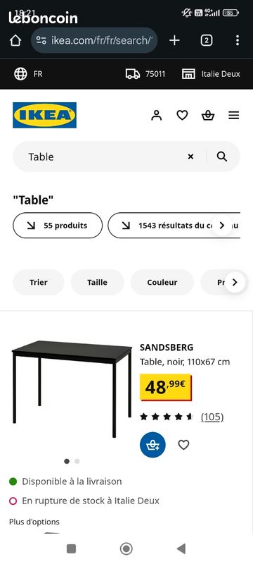 Table à manger Ikea (image 4)