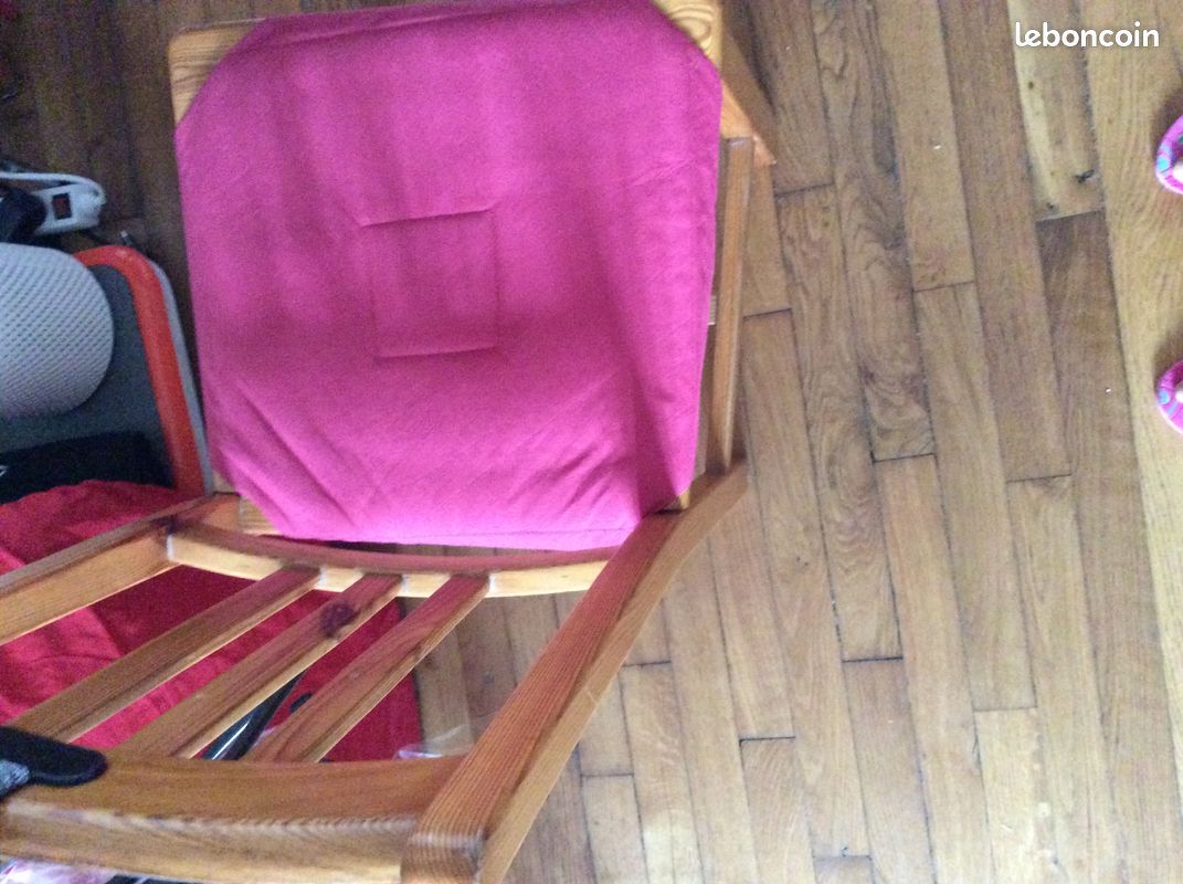 Lot de 4 chaises en bois vernis (image 3)