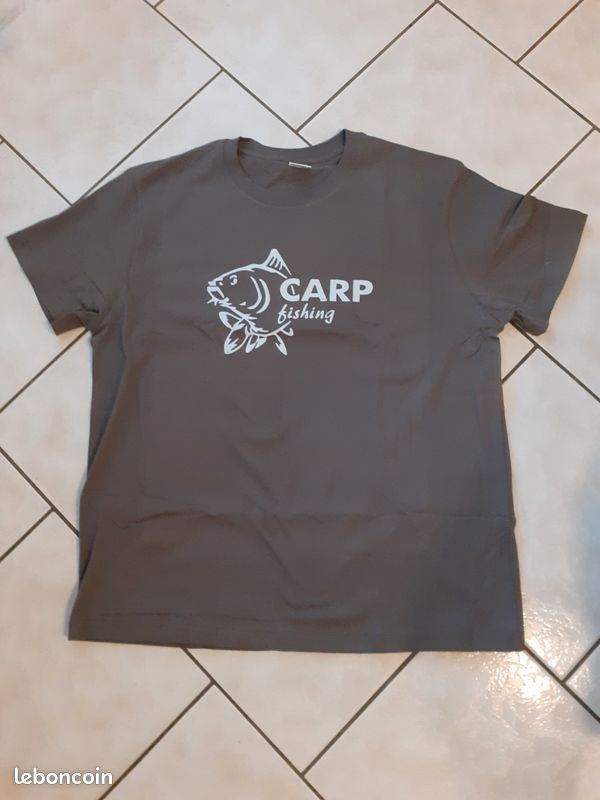 T-shirt homme pêche à la carpe personnalisé plusieurs coloris - France