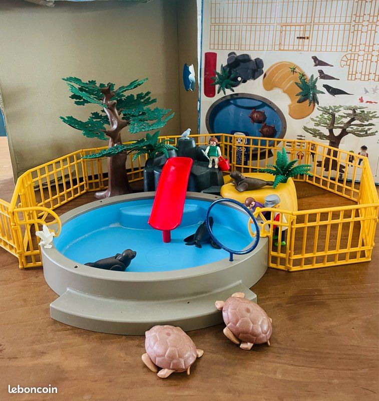 Boîte playmobil vintage 3650 de 1984 aquarium otaries phoques tortues (image 10)