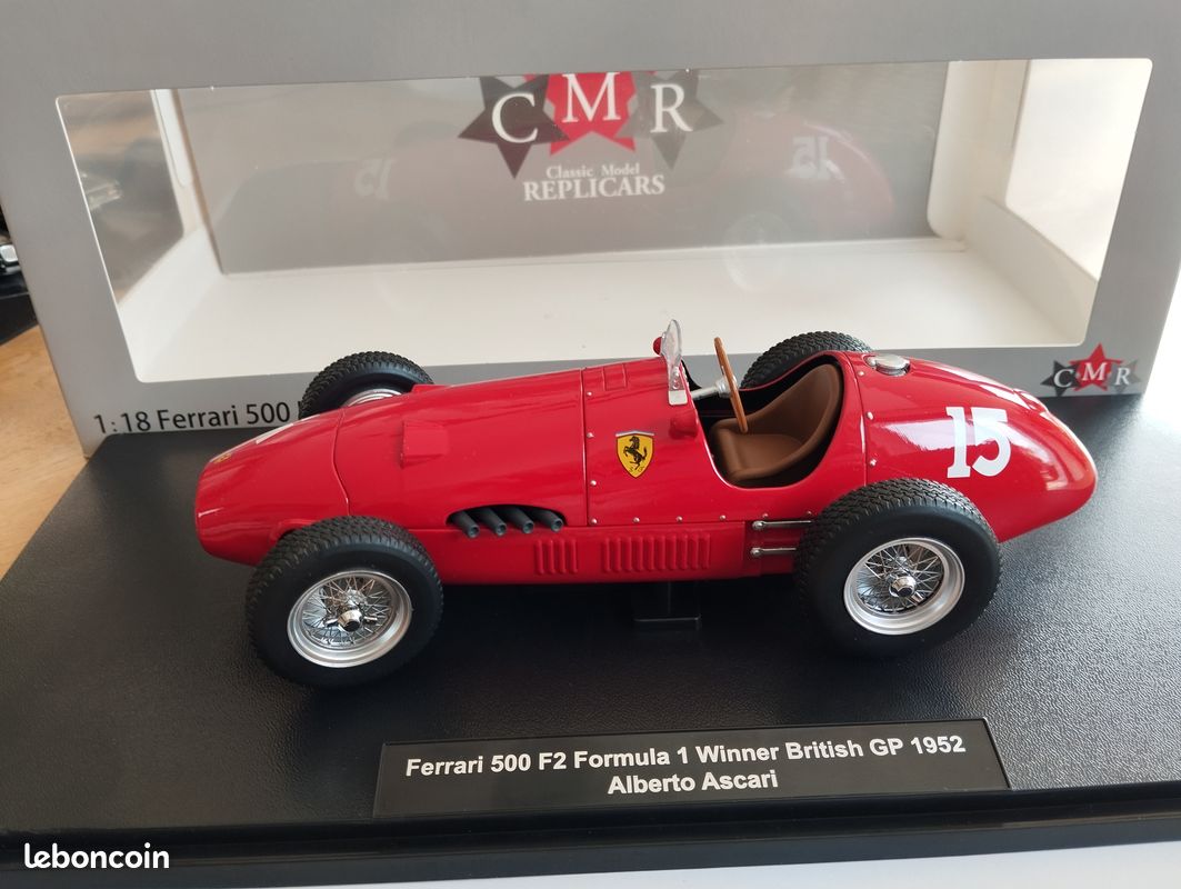 GP Replicas Ferrari F2 #8 Alberto Ascari, vainqueur du Grand