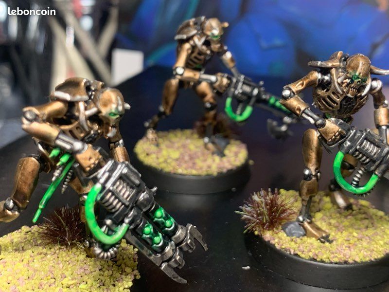 Guerriers + nuées de scarabées peints - NECRON - Warhammer (image 4)